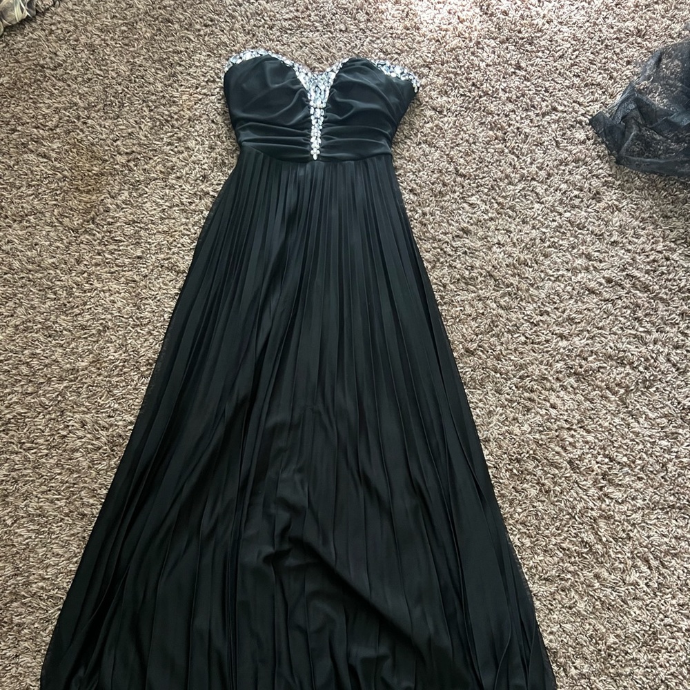 Beaded Strapless Gown